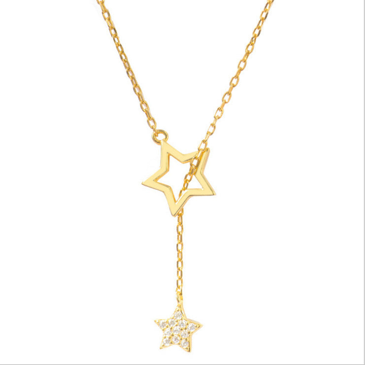 Elegant Gold Star Necklace