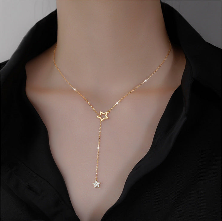 Elegant Gold Star Necklace