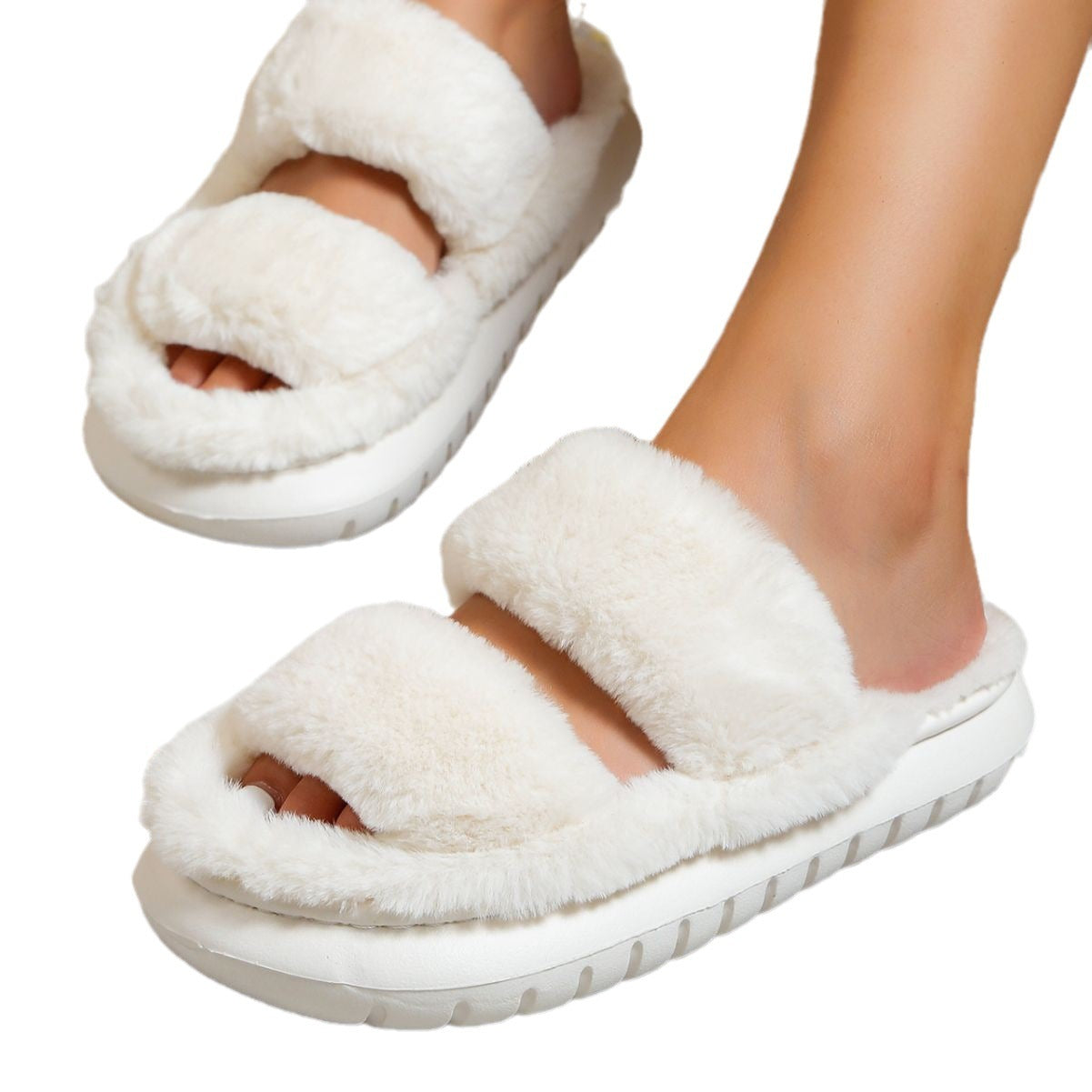 Thick Bottom Cotton Slippers