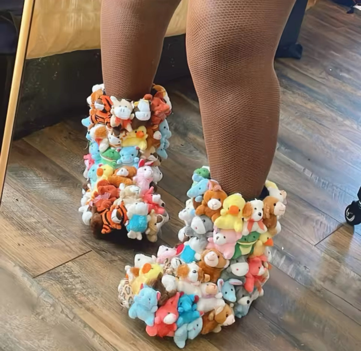 Stuffed Animals Winter Boots