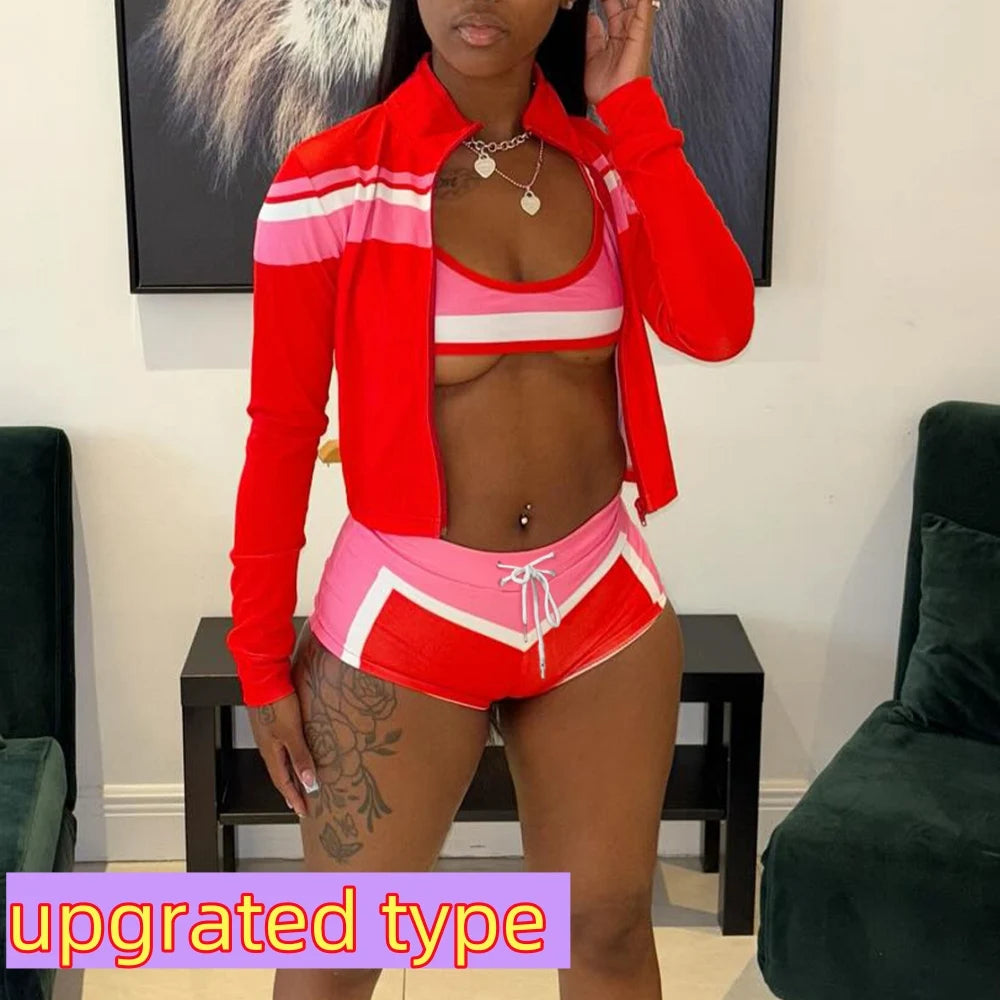 HLJampG G Red Streetwear Set