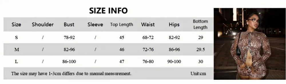 Leopard Mesh Two-Piece