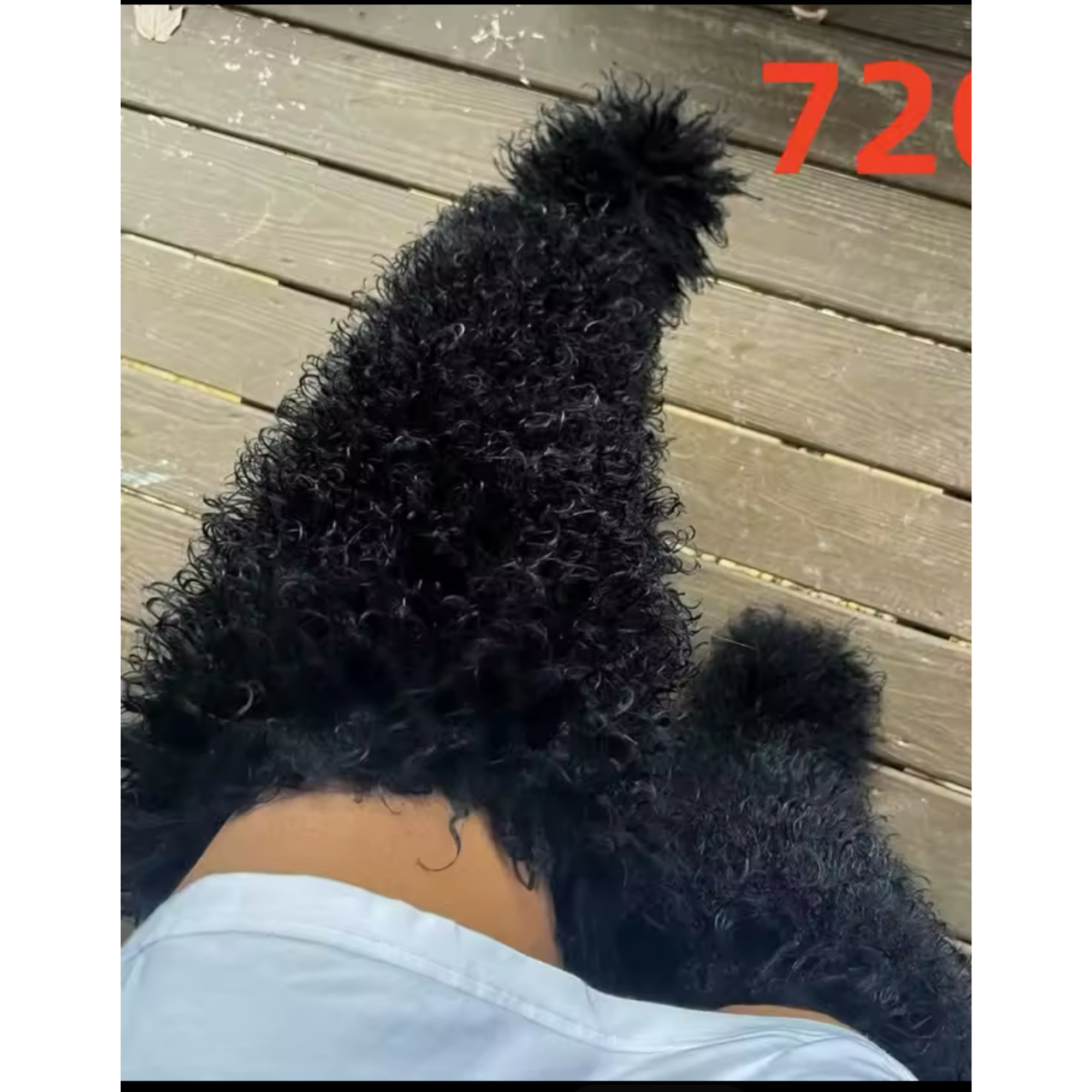 Winter Fox Fur Thigh Boots