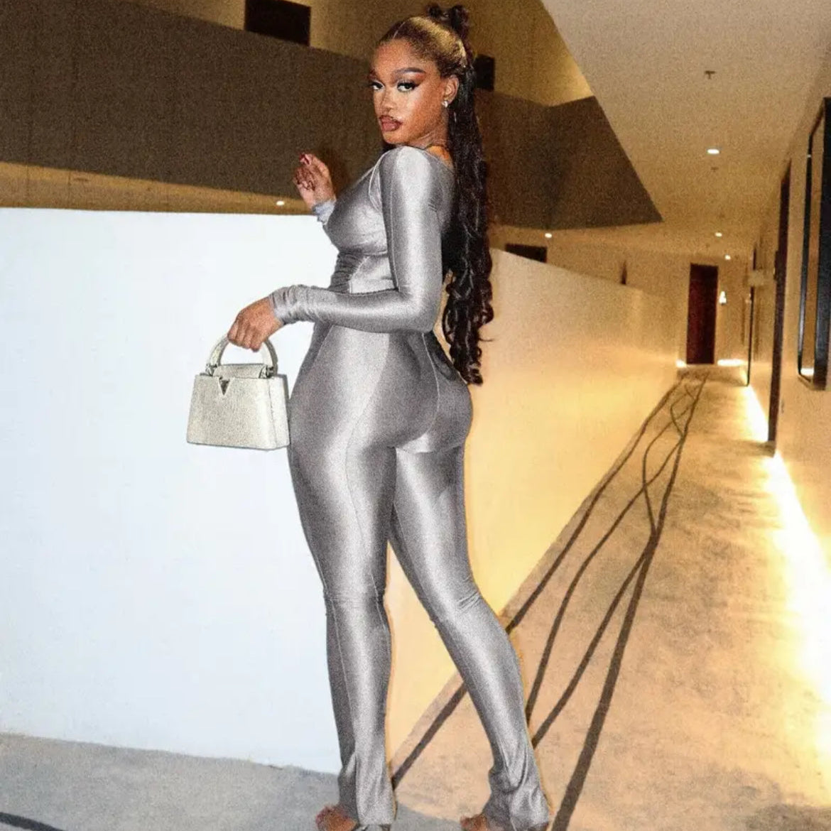 Glossy Party Two-Piece Set