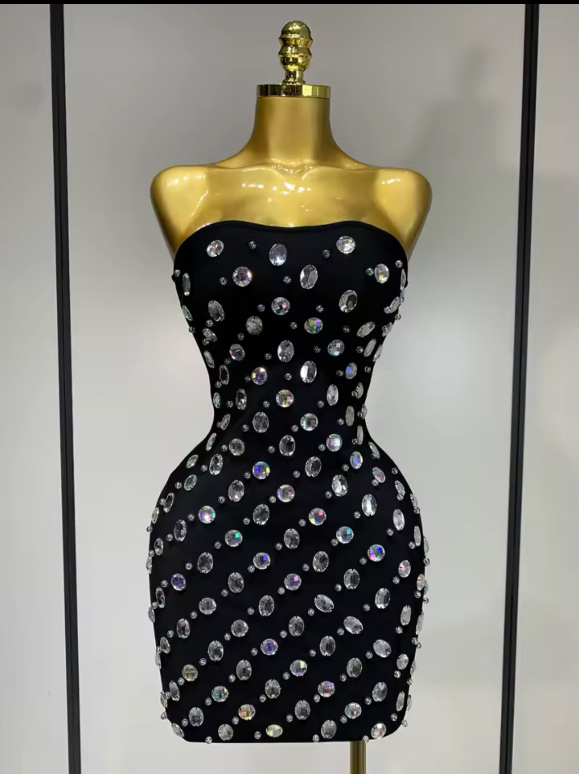 Rhinestone Bodycon Dress