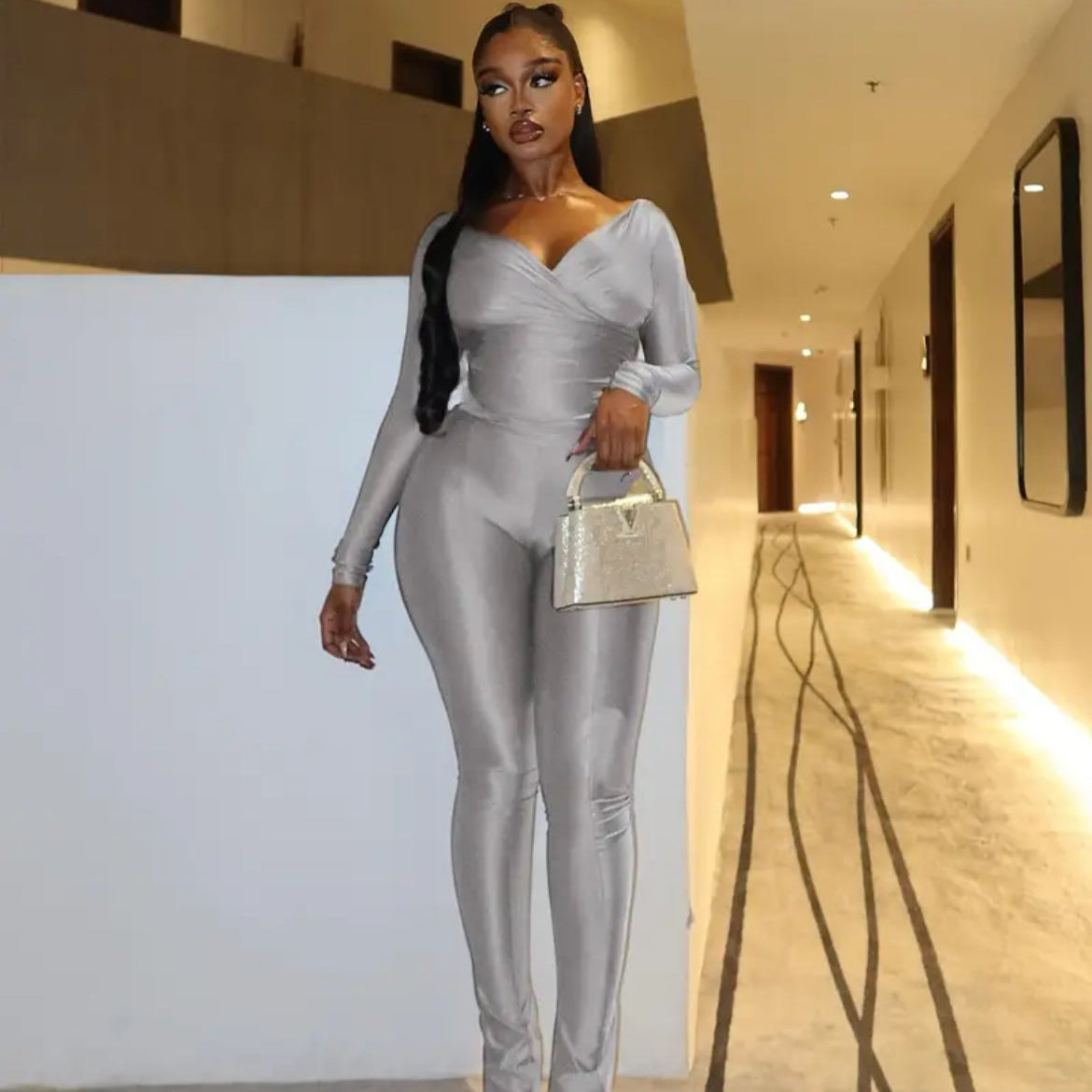 Glossy Party Two-Piece Set