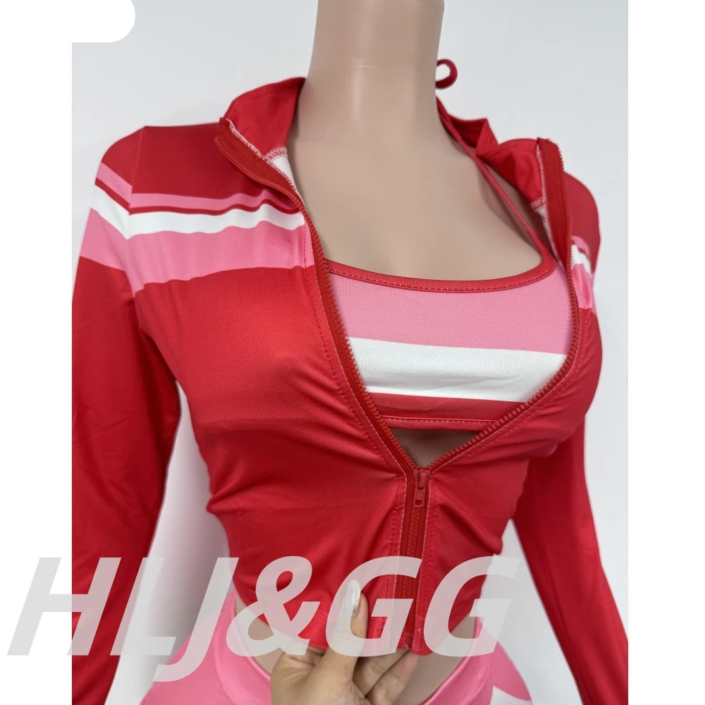 HLJampG G Red Streetwear Set