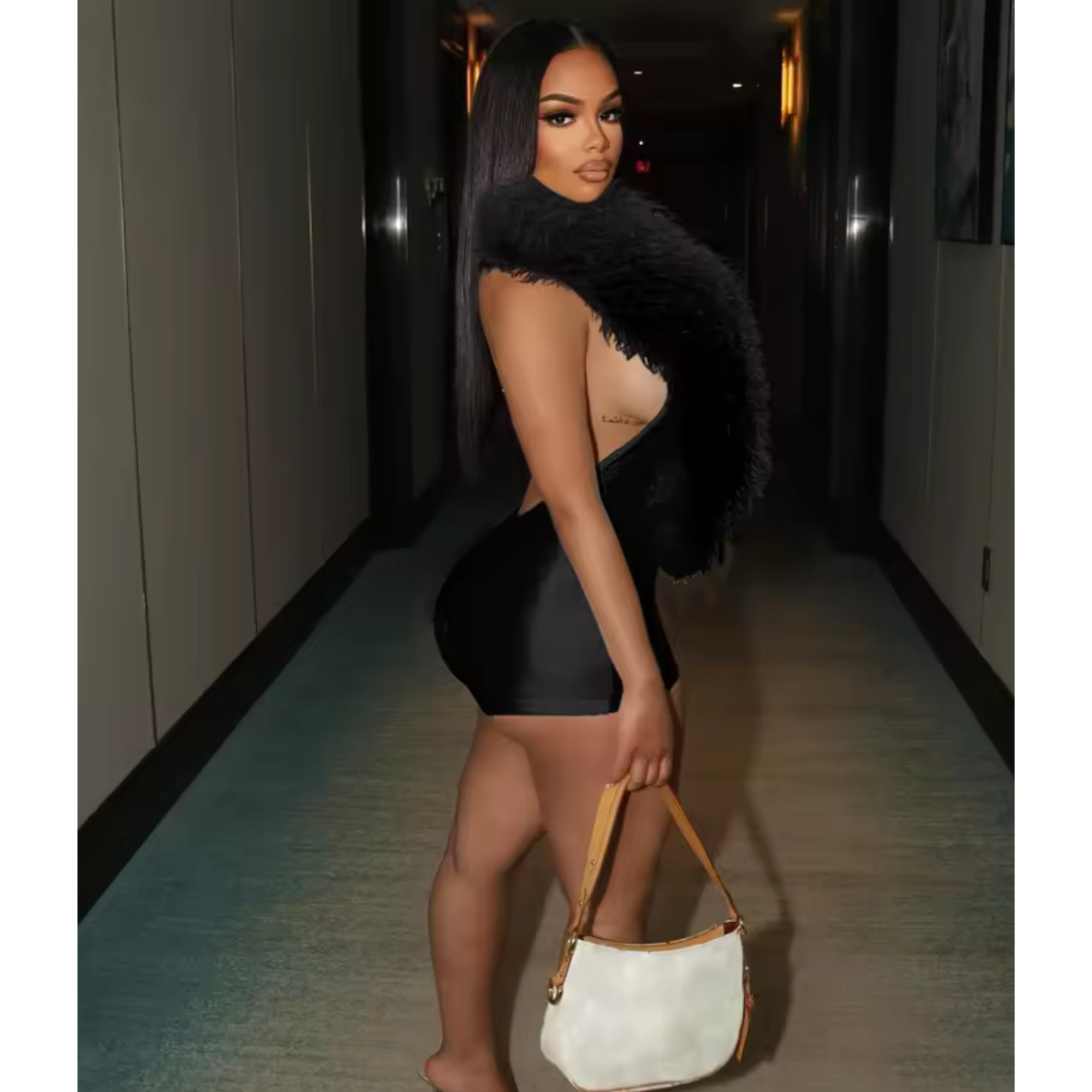 Feather Halter Rompers